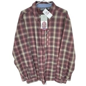 Free Country Excursion Plaid Long Sleeve Shirt Mens X-Large Button Front Top‎